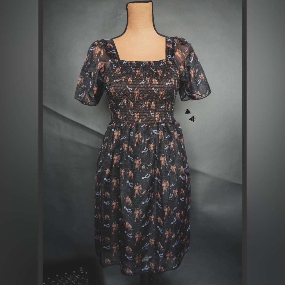 Black western dress